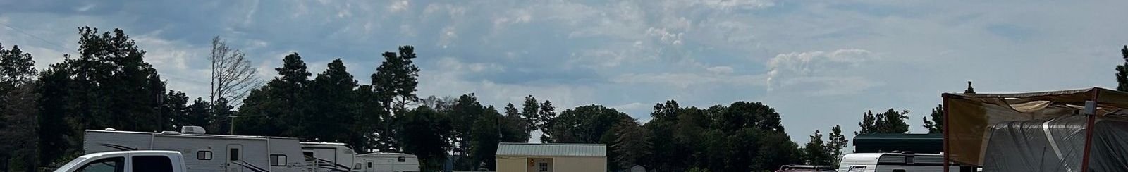 Wide well-maintained roads through Happy Days RV Park